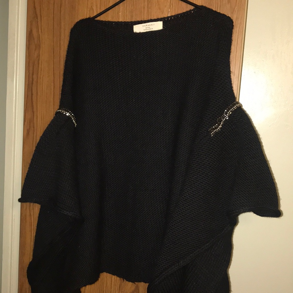 Zara women knitted oversize sweater